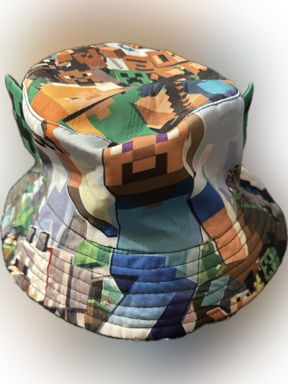 Kids Minecraft Bucket Beach Hat